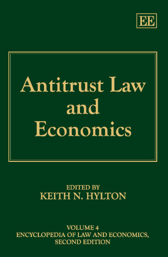 Antitrust Law and Economics, 2nd edition (Encyclopedia of Law and Economics)