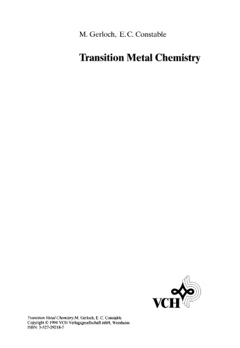 Transition Metal Chemistry: The Valence Shell in d-Block Chemistry