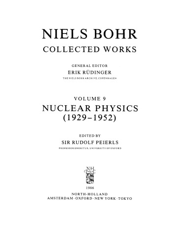 Nuclear Physics (1929–1952)