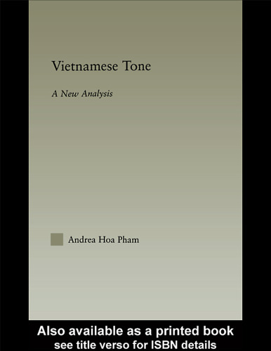 Vietnamese Tone: A New Analysis