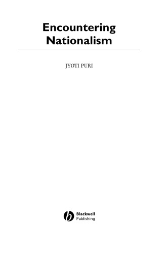 Encountering Nationalism (21st Century Sociology)