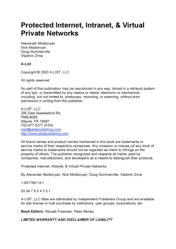 Protected: Internet, Intranet, & Virtual Private Networks