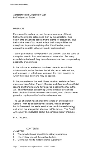 Aeroplanes and Dirigibles of War