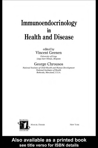 Immunoendocrinology in Health and Disease