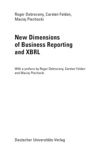 New Dimensions of Business Reporting and XBRL