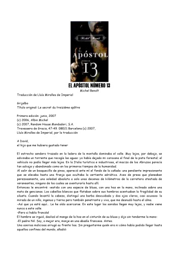 El apóstol número 13  Spanish
