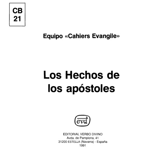 Los Hechos de los Apóstoles