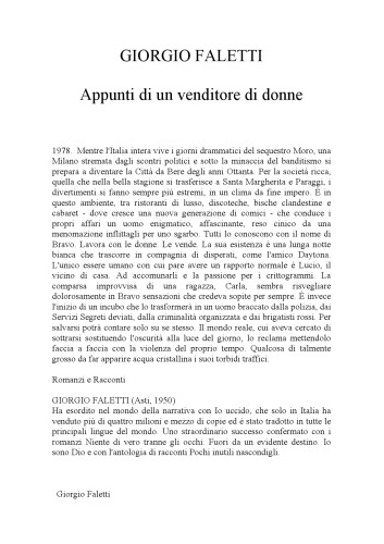 Appunti di un venditore di donne