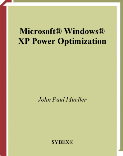 Microsoft Windows XP Power Optimization