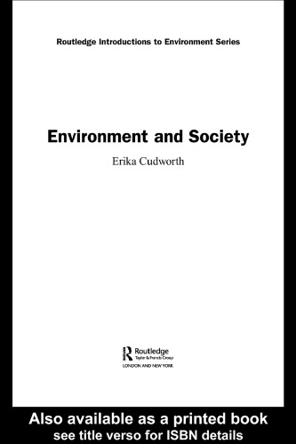 Environment & Society (Routledge Introductions to Environment)