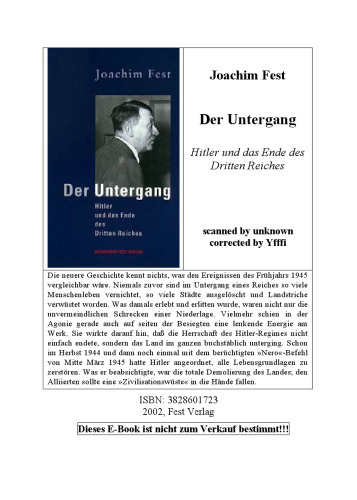 Der Untergang: Hitler und das Ende des Dritten Reiches
