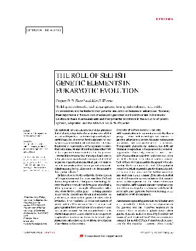 Nature Reviews (Augusyt 2001)