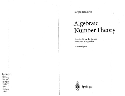 Algebraic number theory