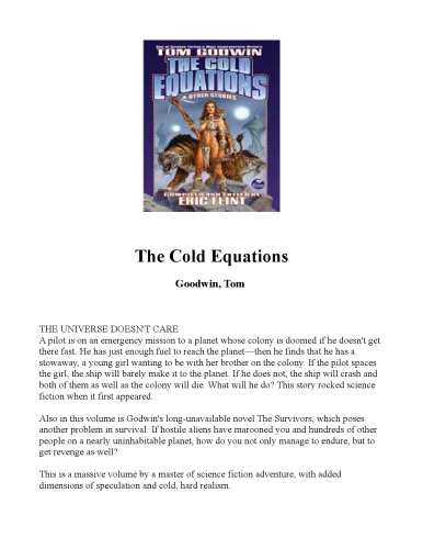 The Cold Equations
