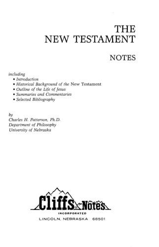 The New Testament Cliffs Notes