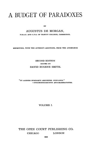 Budget of Paradoxes, Volumes 1-2