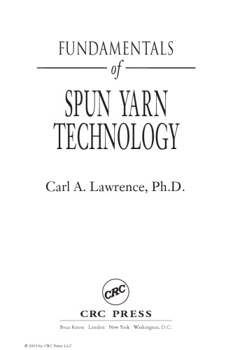 Fundamentals of Spun Yarn Technology
