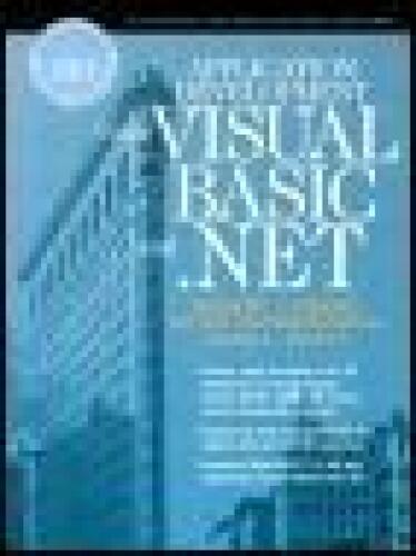 Application Development Using Visual Basic® and .NET