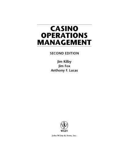 Casino Operations Management