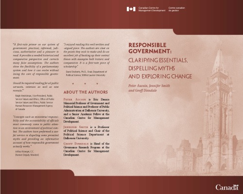 Responsible Government: Clarifying Essentials, Dispelling Myths and Exploring Change
