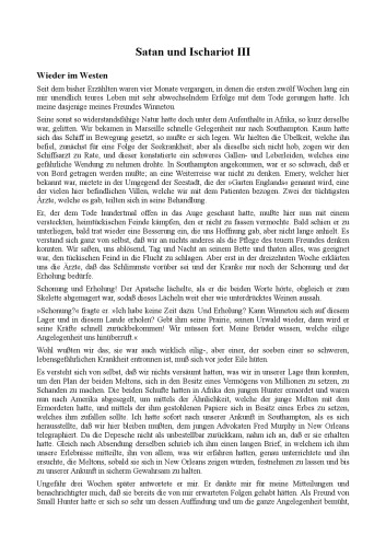 Satan und Ischariot III