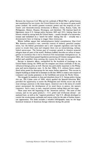 The Cambridge History of American Foreign Relations, Volume 2: The American Search for Opportunity, 1865-1913