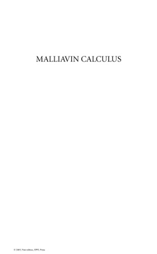 Malliavin Calculus with Applications to Stochastic Partial Differential Equations