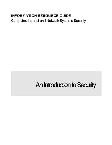 Computer, Network & Internet Security 