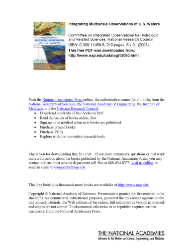 Integrating Multiscale Observations of U.S. Waters