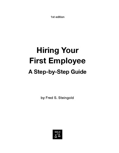Hiring Your First Employee: A Step-by-step Guide