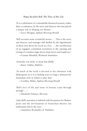 John Bell: The Time of My Life