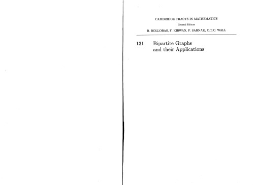 Bipartite Graphs and their Applications