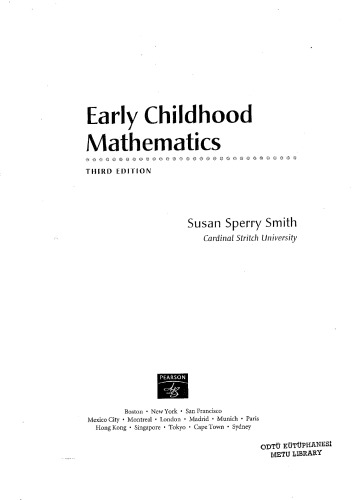 Early Childhood Mathematics (3rd Edition)
