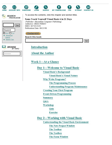 Sams Teach Yourself Visual Basic 6 in 21 Days