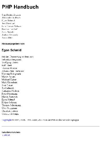 PHP Handbuch