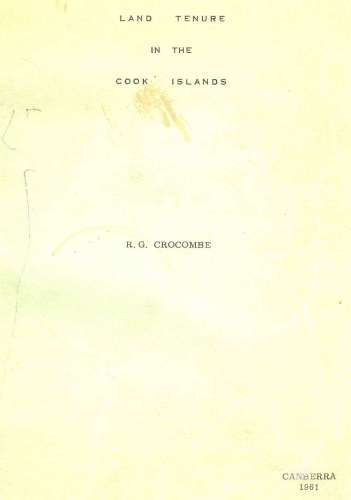 Land tenure in the Cook Islands