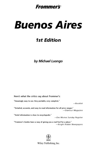 Frommer's Buenos Aires (2005)  (Frommer's Complete)