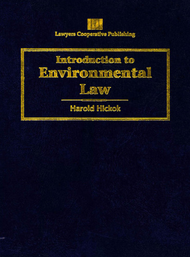 Introduction to Environmental Law (Lq-Paralegal)