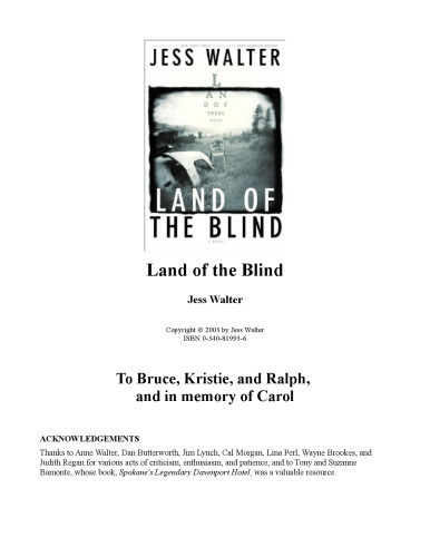 Land of the Blind
