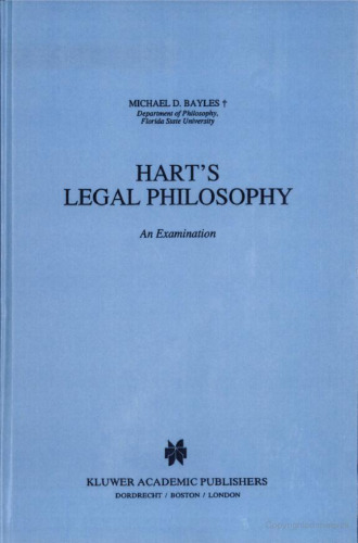 Hart's Legal Philosophy: An Examination (Law and Philosophy Library)