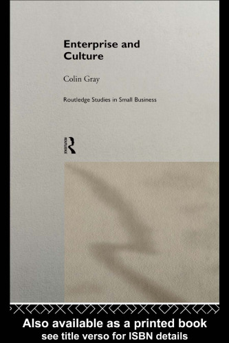 Enterprise and Culture (Routledge Studies in Small Business, 4)