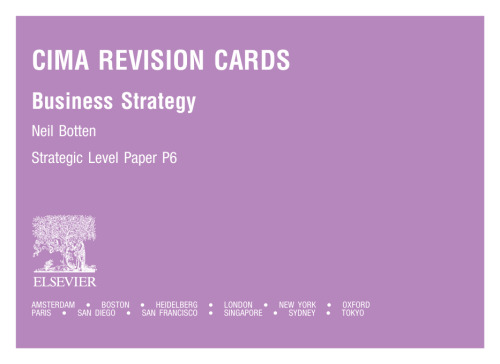 CIMA Revision Cards: Business Strategy