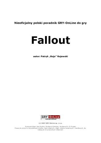 Fallout Poradnik Gry-Online