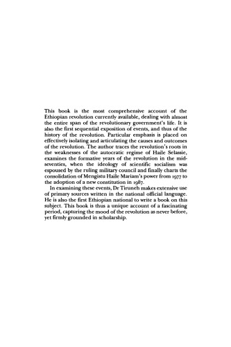 The Ethiopian Revolution 1974-1987: A Transformation from an Aristocratic to a Totalitarian Autocracy (LSE Monographs in International Studies)