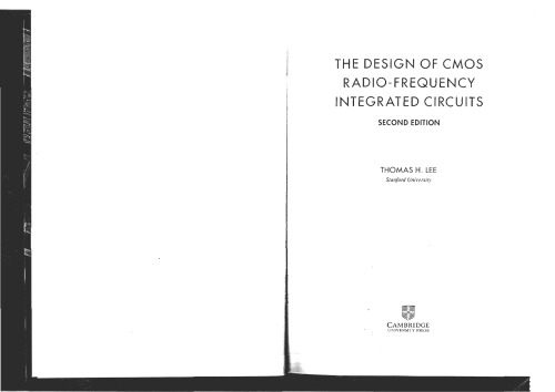 The Design of CMOS Radio-Frequency Integrated Circuits, Second Edition