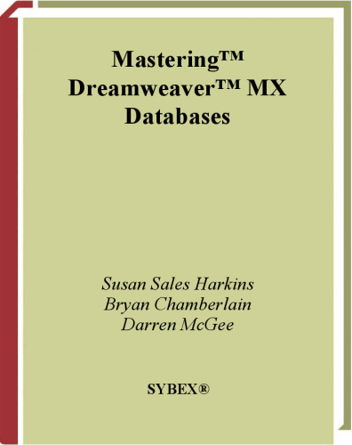 Mastering Dreamweaver MX Databases