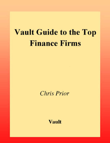 Vault Guide to the Top Finance Firms