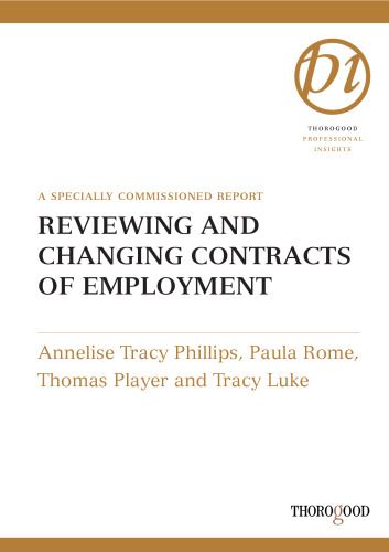 Reviewing and Changing Contracts of Employment