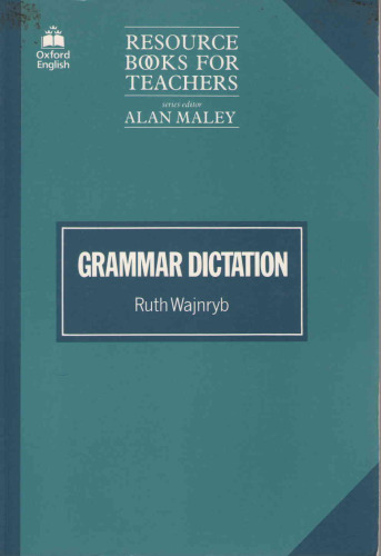 Grammar Dictation (Resource Books for Teachers Series)