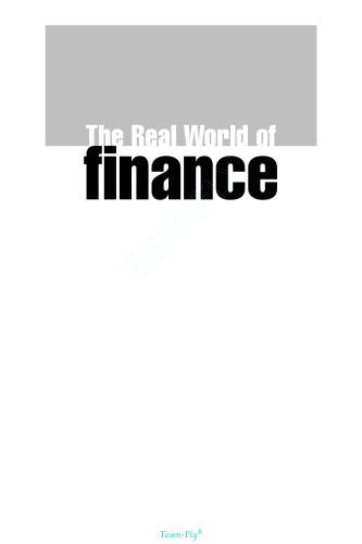 The Real World of Finance: 12 Lessons for the 21st Century